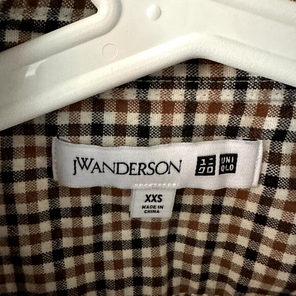 JW Anderson x Uniqlo Brown Checkered Shirt - Picture 2 of 3